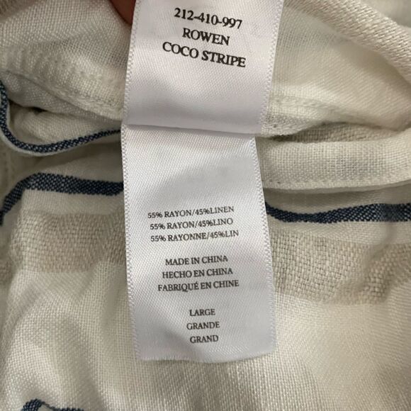 Rails Rowen Coco Stripe Linen Jacket Large - Picture 5 of 10